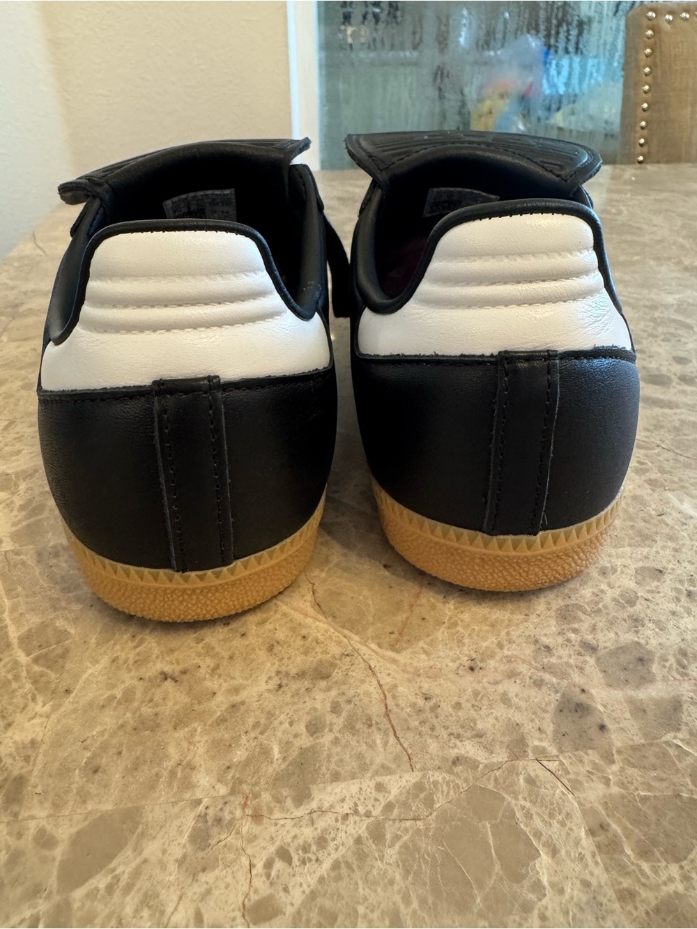 adidas Samba Long Tongue Shoes Core Black White Cloud Gold Metallic M 6.5/W 7.5 - Picture 5 of 15